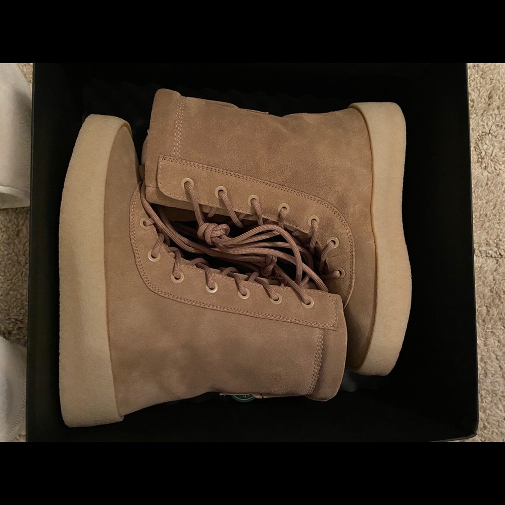Yeezy Season 2 Taupe Crepe Boots
